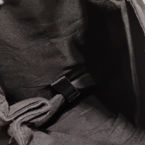 Mercedez Benz Sleek Black Minimalist Backpack with Fold-Over Flap Hardly Used - Picture 8 of 9